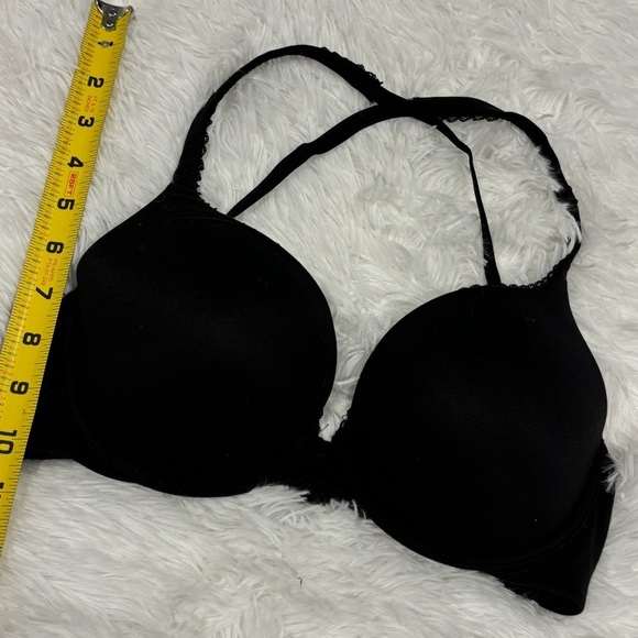 Body By Victoria perfect shape cross back push up black bra size 32D - Picture 3 of 10
